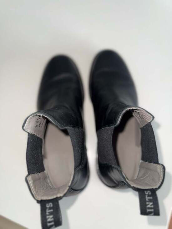 AllSaints Harley Black Leather Chelsea Boots Size 10 main image 7